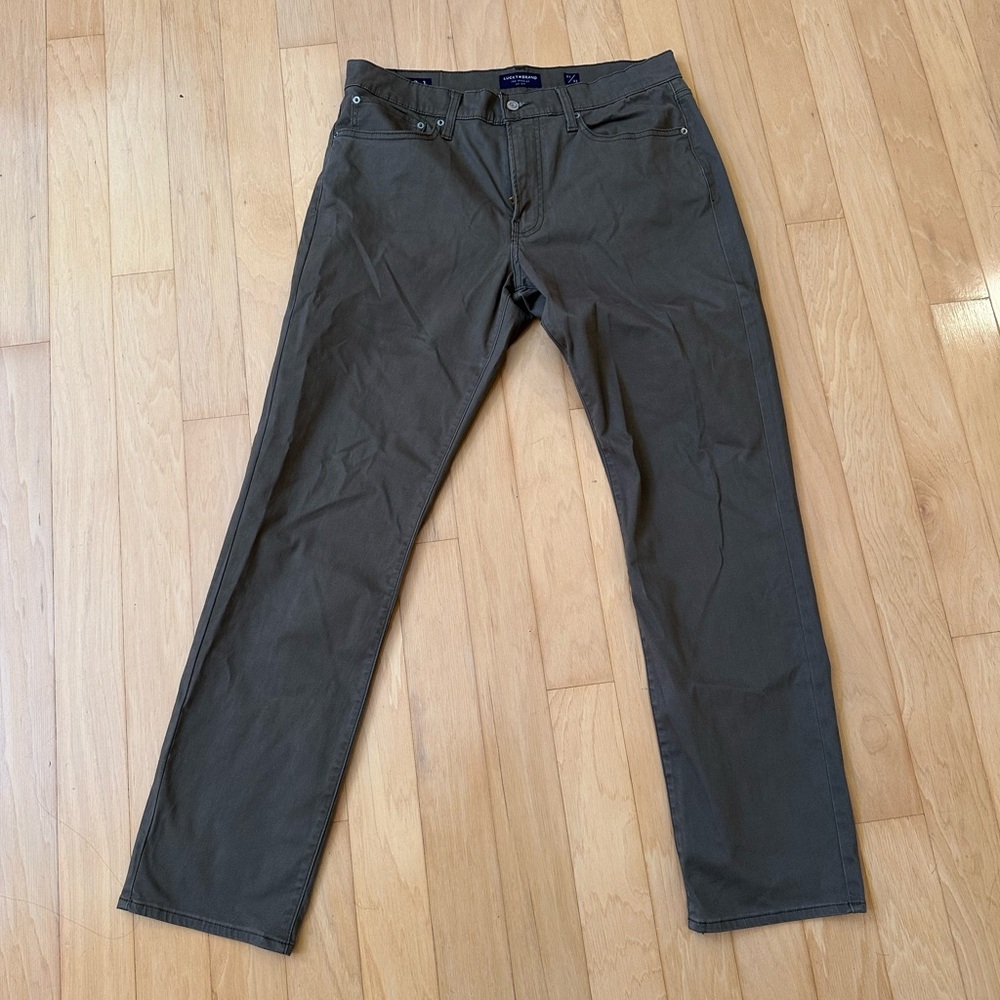 Lucky Brand Khaki Slim Straight Pants